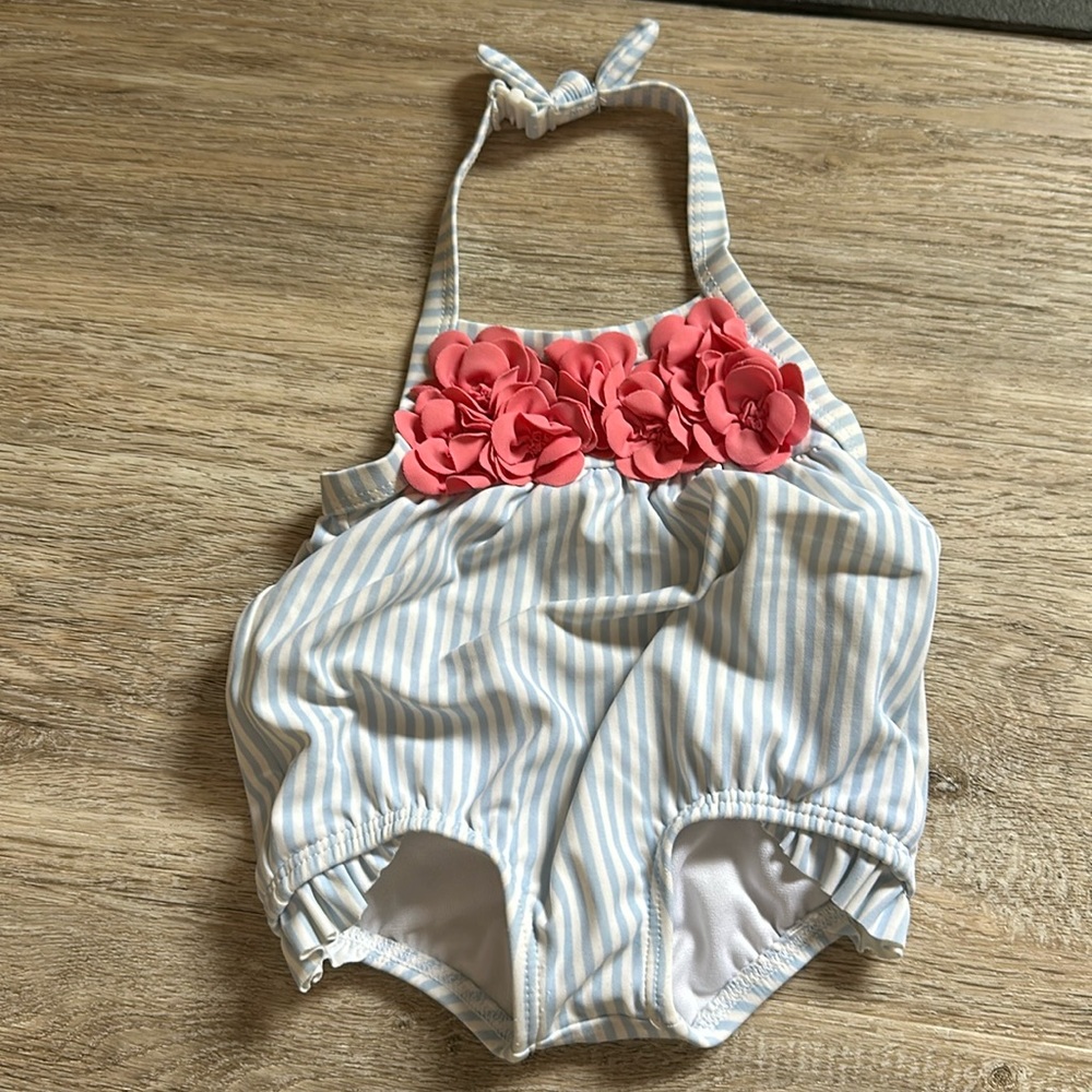 Janie and Jack Striped Baby Swimsuit